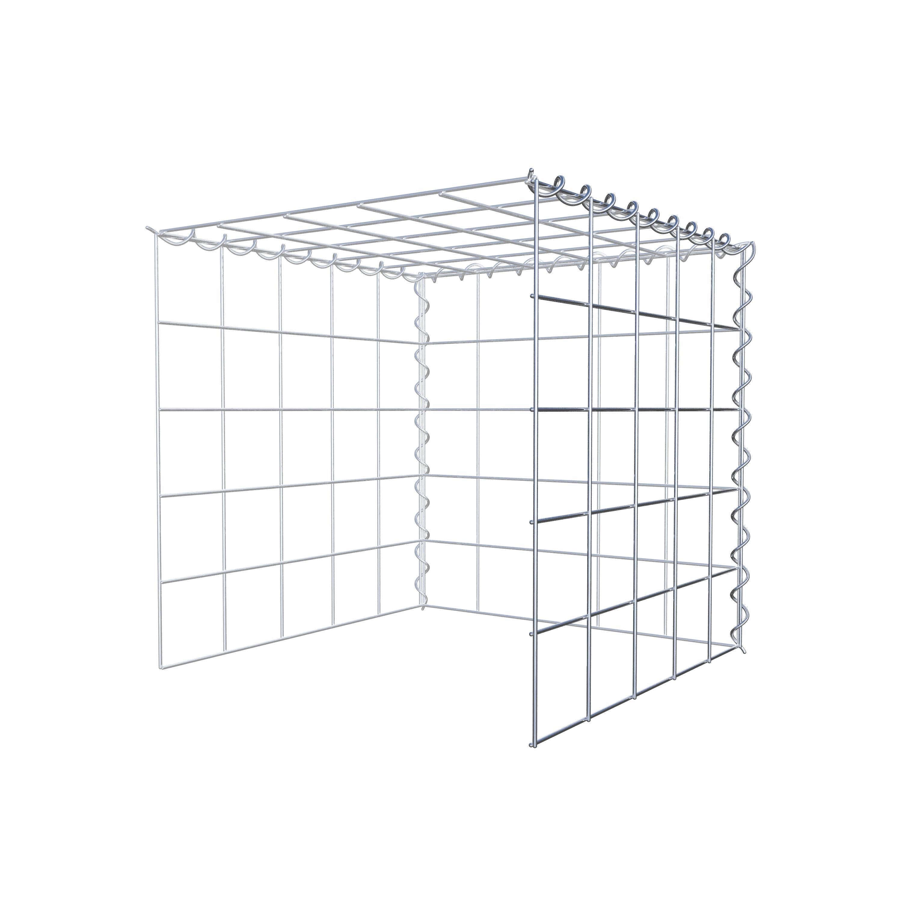 Gabião tipo 4 50 cm x 50 cm x 50 cm (C x A x P), malhagem 10 cm x 10 cm, espiral