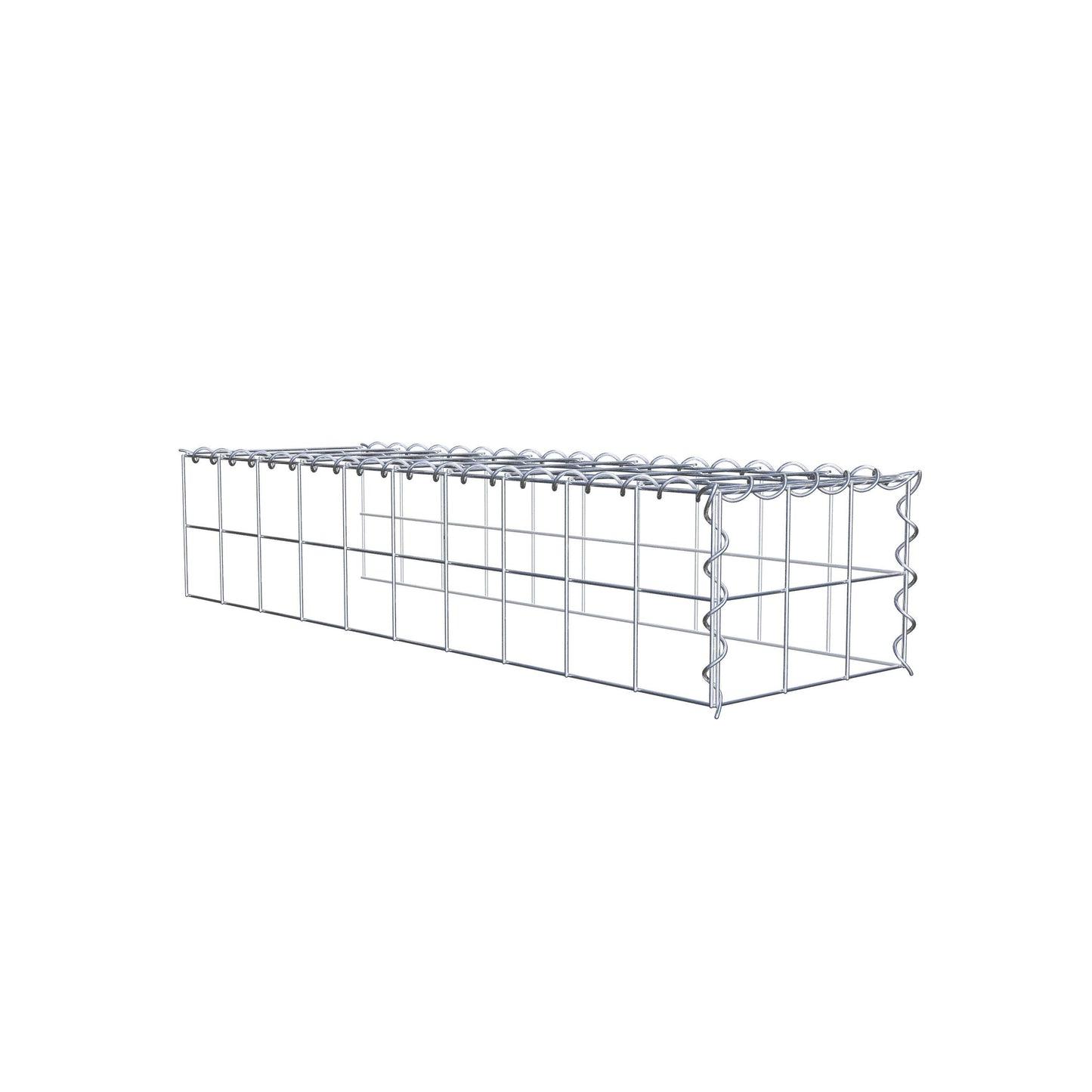 Gabião tipo 4 100 cm x 20 cm x 30 cm (C x A x P), malhagem 10 cm x 10 cm, espiral