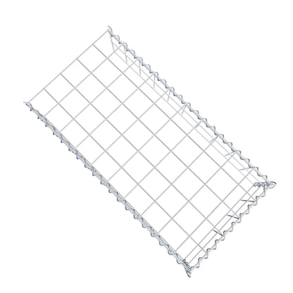 Opvokset gabion type 4 100 cm x 20 cm x 50 cm (L x H x D), maskestørrelse 10 cm x 10 cm, spiral
