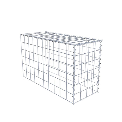 Gabião tipo 4 100 cm x 60 cm x 40 cm (C x A x P), malhagem 10 cm x 10 cm, espiral