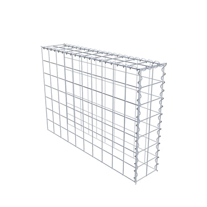 Gabion rapporté type 4 100 cm x 70 cm x 20 cm (L x H x P), mailles 10 cm x 10 cm, spirale