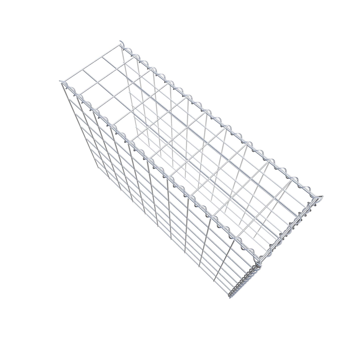 Opvokset gabion type 4 100 cm x 70 cm x 30 cm (L x H x D), maskestørrelse 10 cm x 10 cm, spiral