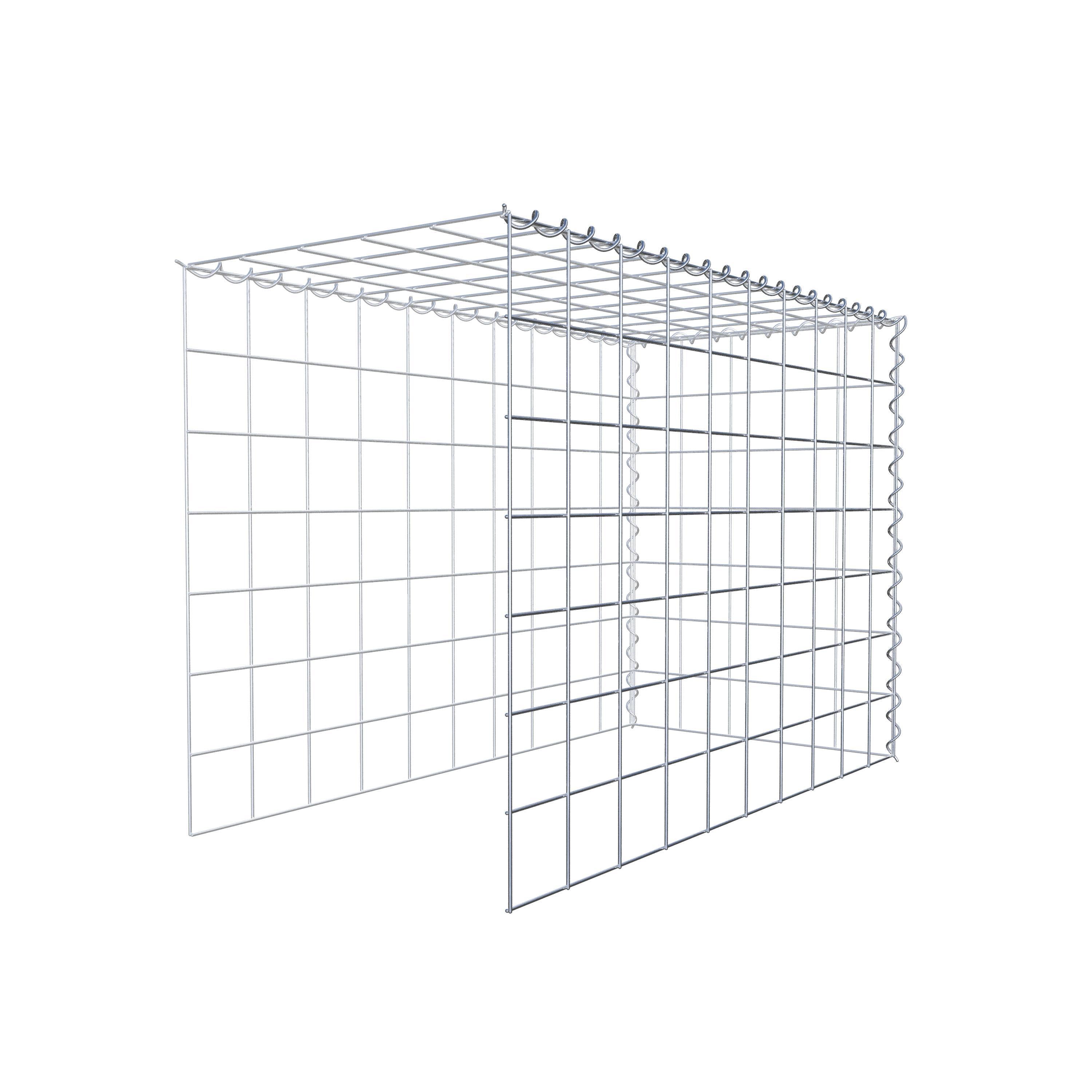 Anbaugabione Typ 4 100 cm x 70 cm x 50 cm (L x H x T), Maschenweite 10 cm x 10 cm, Spirale