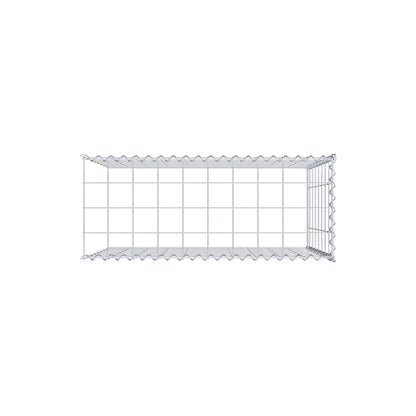Opbouw schanskorf type 4 100 cm x 80 cm x 40 cm (L x H x D), maaswijdte 10 cm x 10 cm, spiraal