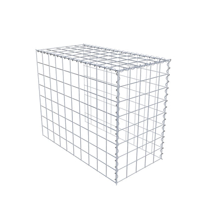 Gabion rapporté type 4 100 cm x 80 cm x 50 cm (L x H x P), mailles 10 cm x 10 cm, spirale