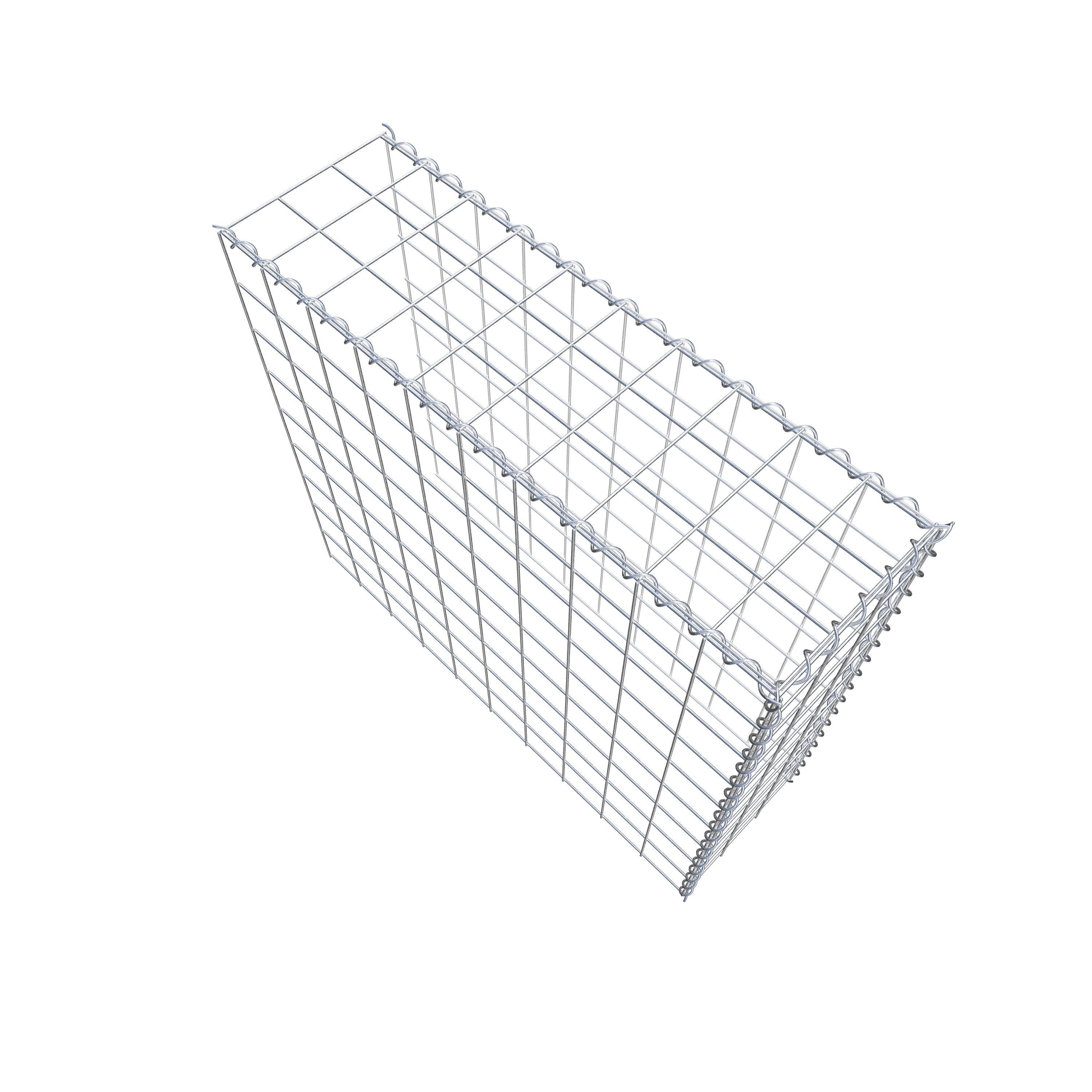 Gabião tipo 4 100 cm x 90 cm x 30 cm (C x A x P), malhagem 10 cm x 10 cm, espiral