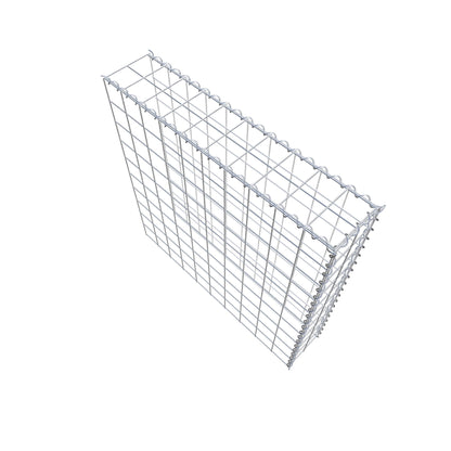 Opvokset gabion type 4 100 cm x 100 cm x 20 cm (L x H x D), maskestørrelse 10 cm x 10 cm, spiral