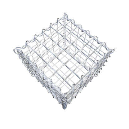 Gabion 30 cm x 30 cm x 30 cm (L x H x D), maskestørrelse 5 cm x 5 cm, spiral