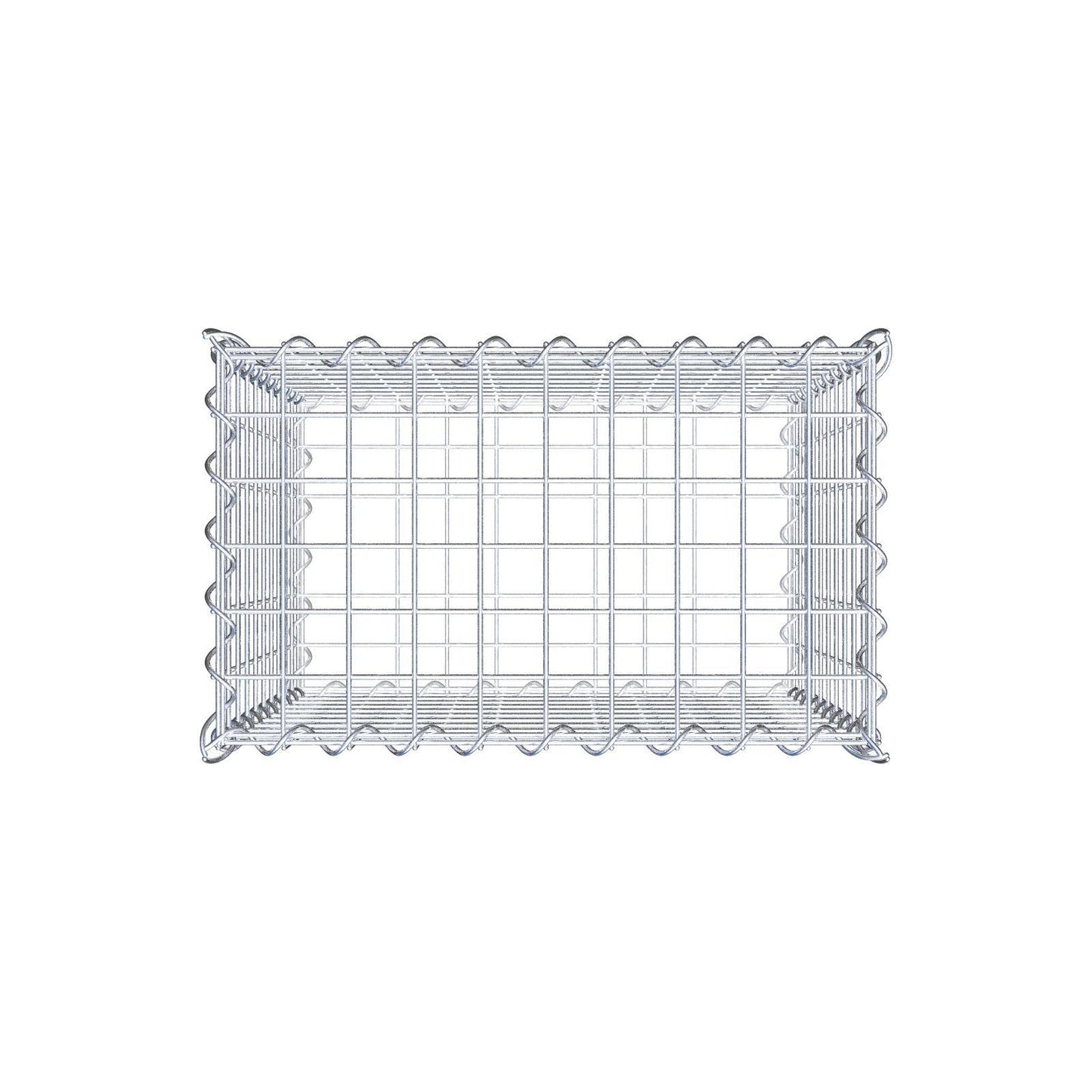 Gabbione 50 cm x 50 cm x 30 cm (L x H x P), maglia 5 cm x 5 cm, spirale