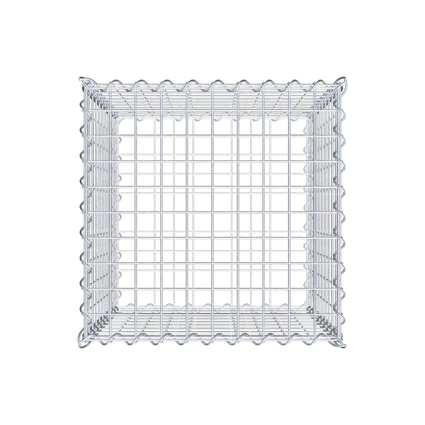 Gabione 50 cm x 50 cm x 50 cm (L x H x T), Maschenweite 5 cm x 5 cm, Spirale