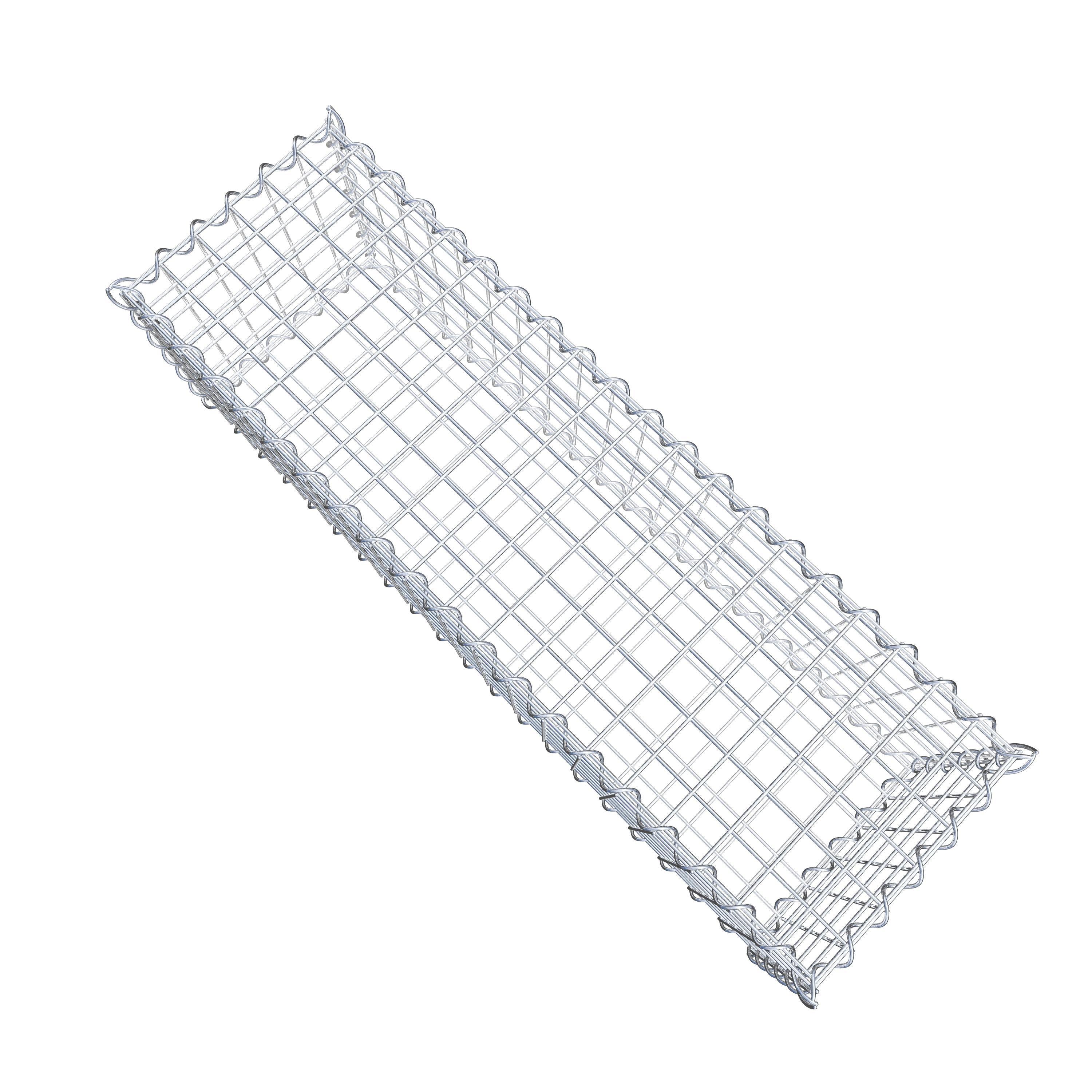 Gabião 100 cm x 30 cm x 30 cm (C x A x P), malhagem 5 cm x 5 cm, espiral