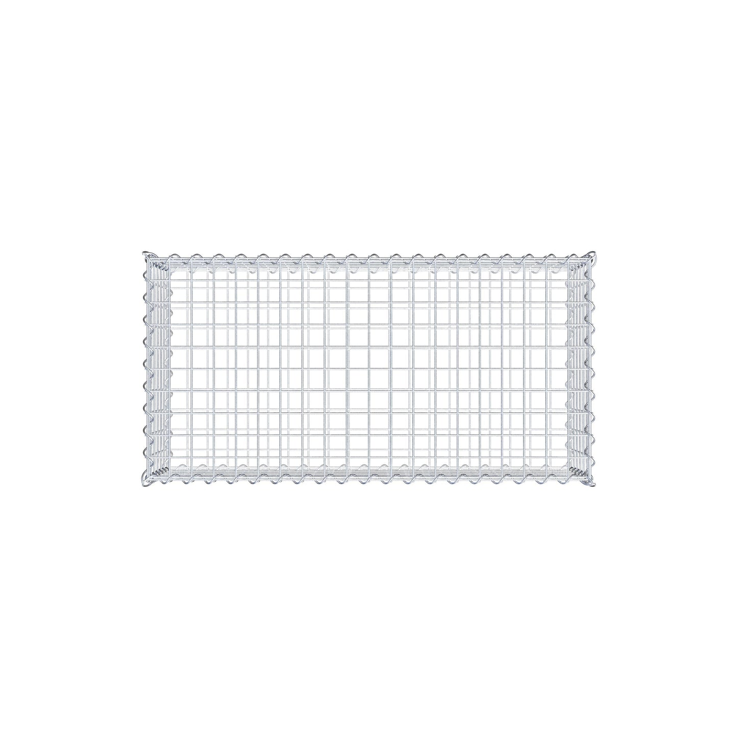 Gabion 100 cm x 30 cm x 50 cm (L x H x D), mesh size 5 cm x 5 cm, spiral