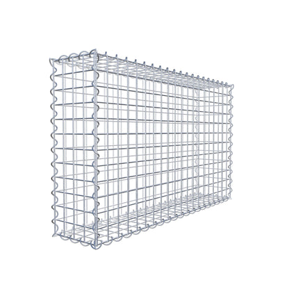 Gabion 100 cm x 60 cm x 20 cm (L x H x D), mesh size 5 cm x 5 cm, spiral