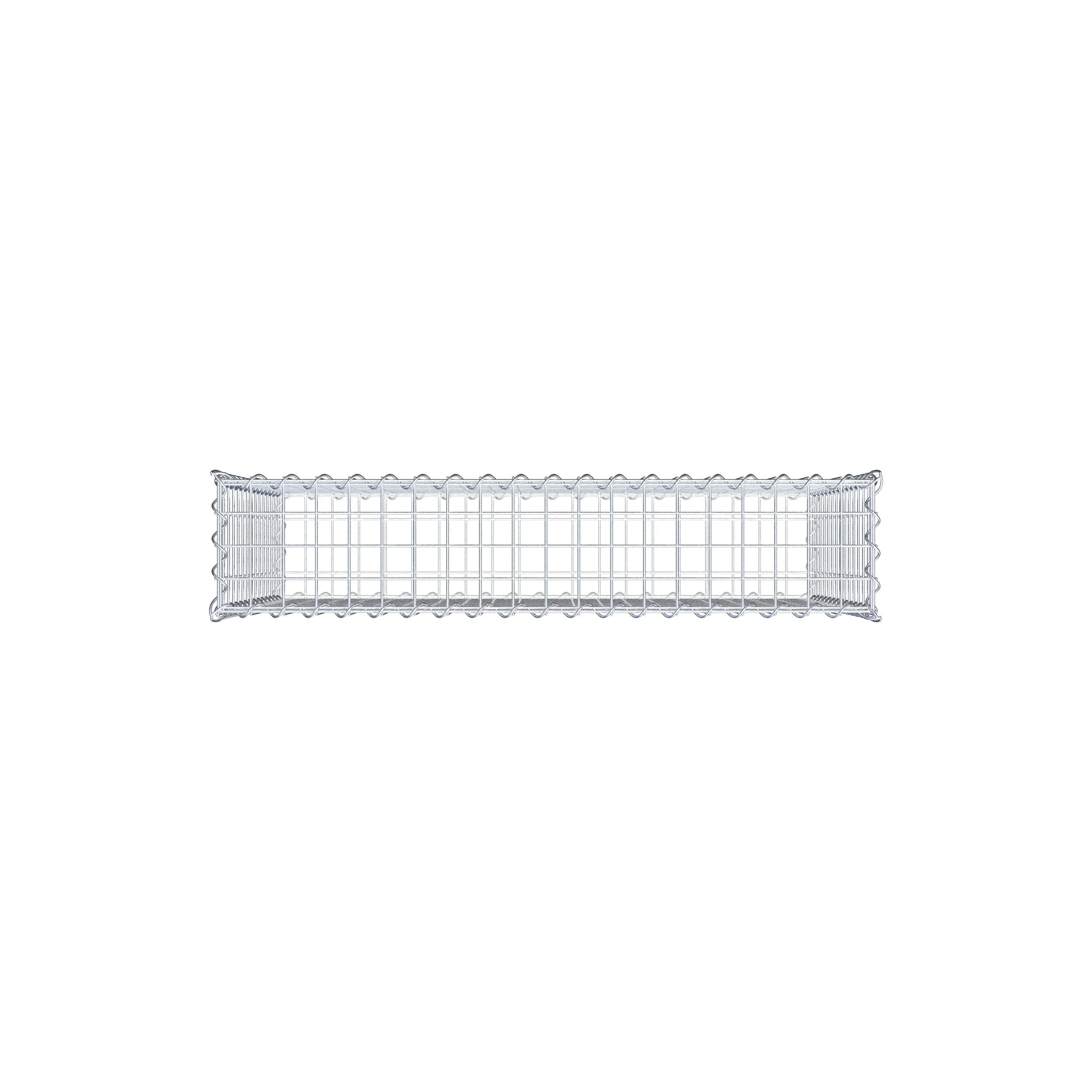 Schanskorf 100 cm x 70 cm x 20 cm (L x H x D), maaswijdte 5 cm x 5 cm, spiraal