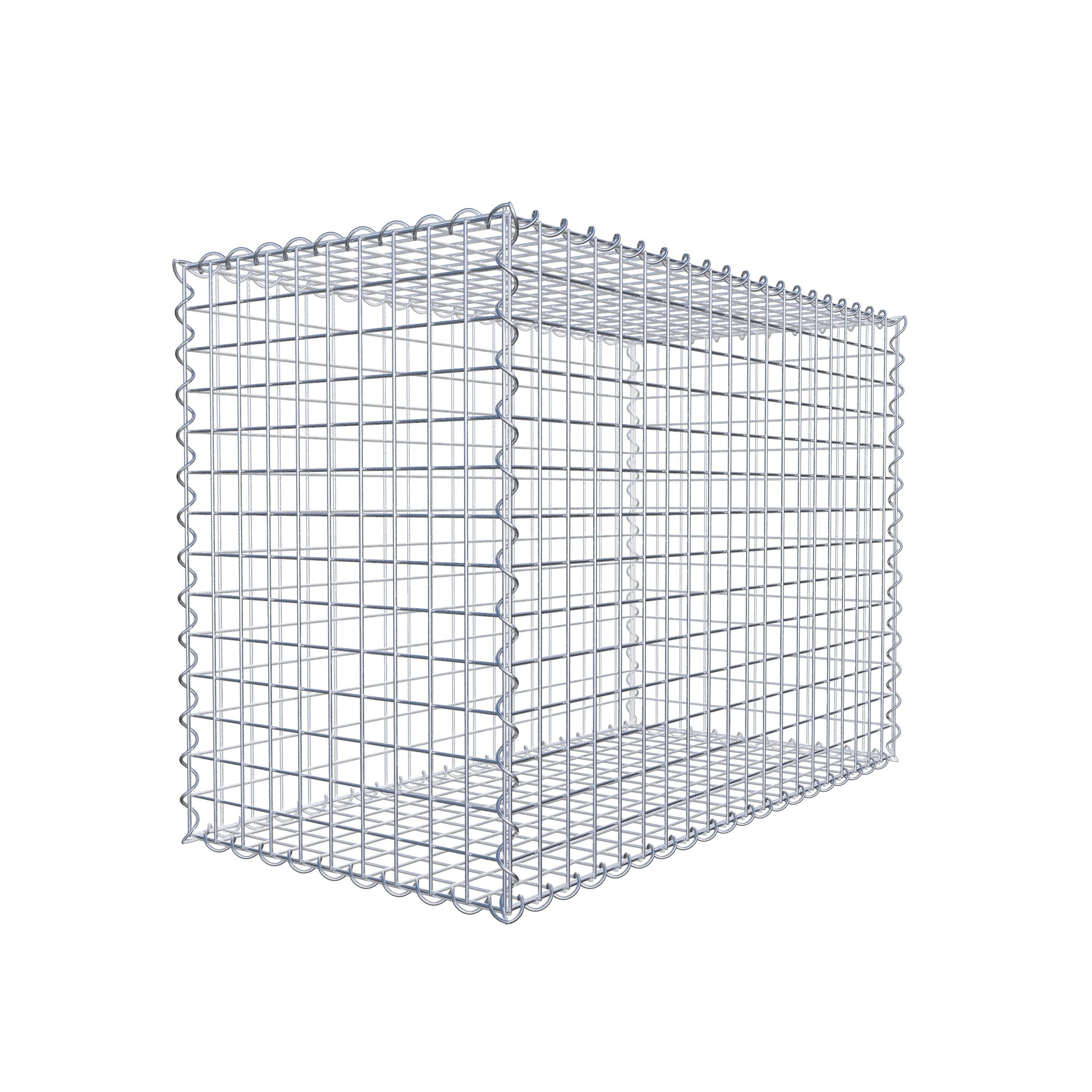 Gabion 100 cm x 70 cm x 50 cm (L x H x D), maskestørrelse 5 cm x 5 cm, spiral