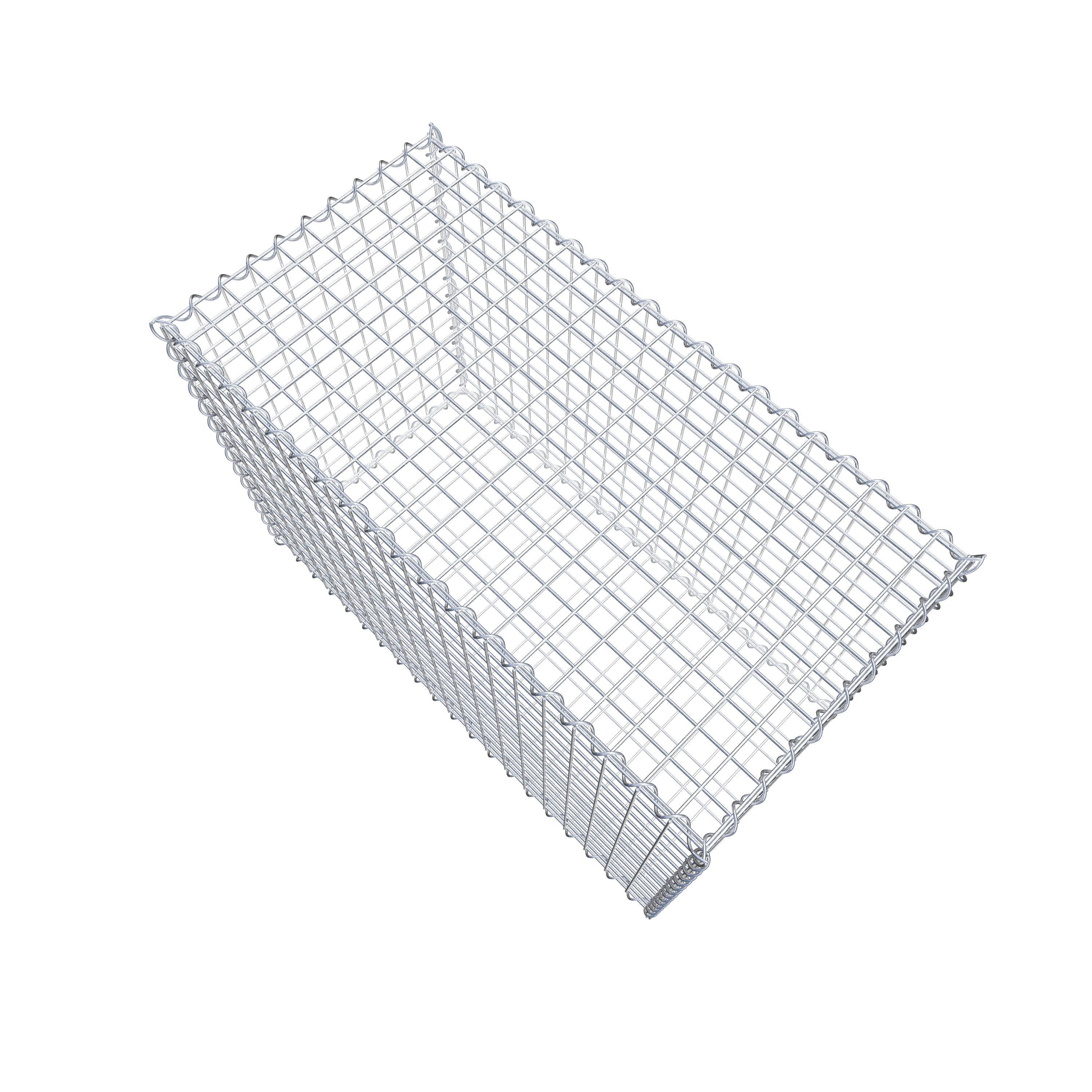 Gabion 100 cm x 70 cm x 50 cm (L x H x D), maskestørrelse 5 cm x 5 cm, spiral