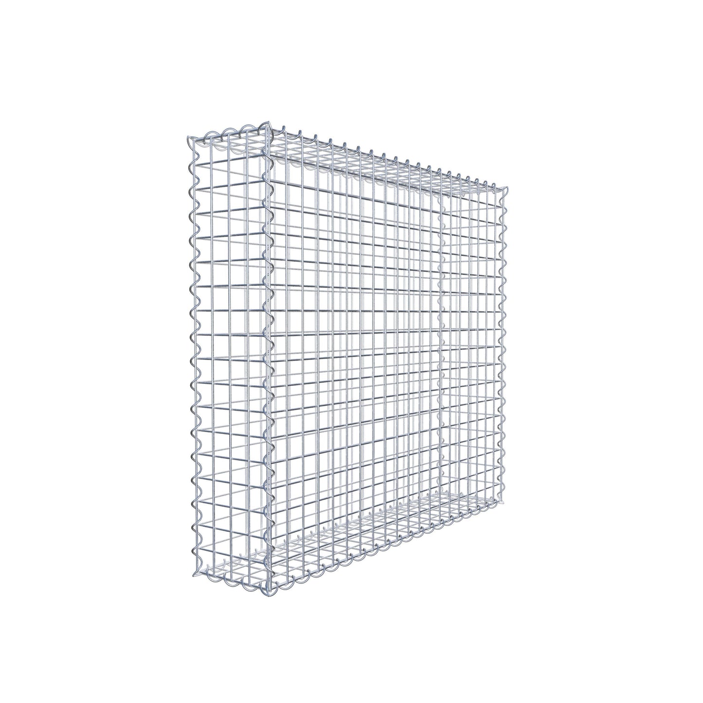 Gabione 100 cm x 90 cm x 20 cm (L x H x T), Maschenweite 5 cm x 5 cm, Spirale