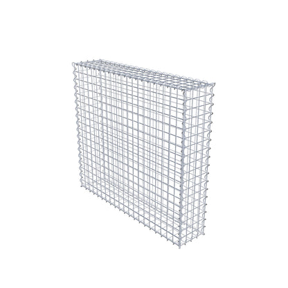 Gabione 100 cm x 90 cm x 20 cm (L x H x T), Maschenweite 5 cm x 5 cm, Spirale