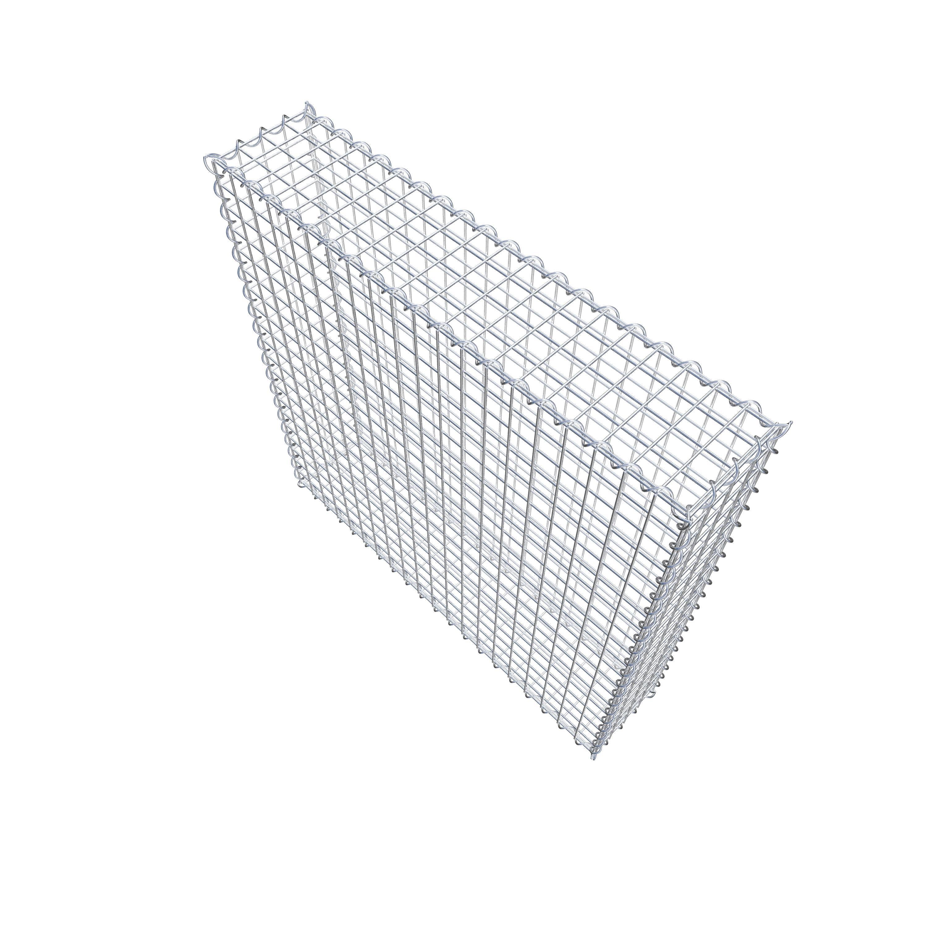 Schanskorf 100 cm x 100 cm x 20 cm (L x H x D), maaswijdte 5 cm x 5 cm, spiraal