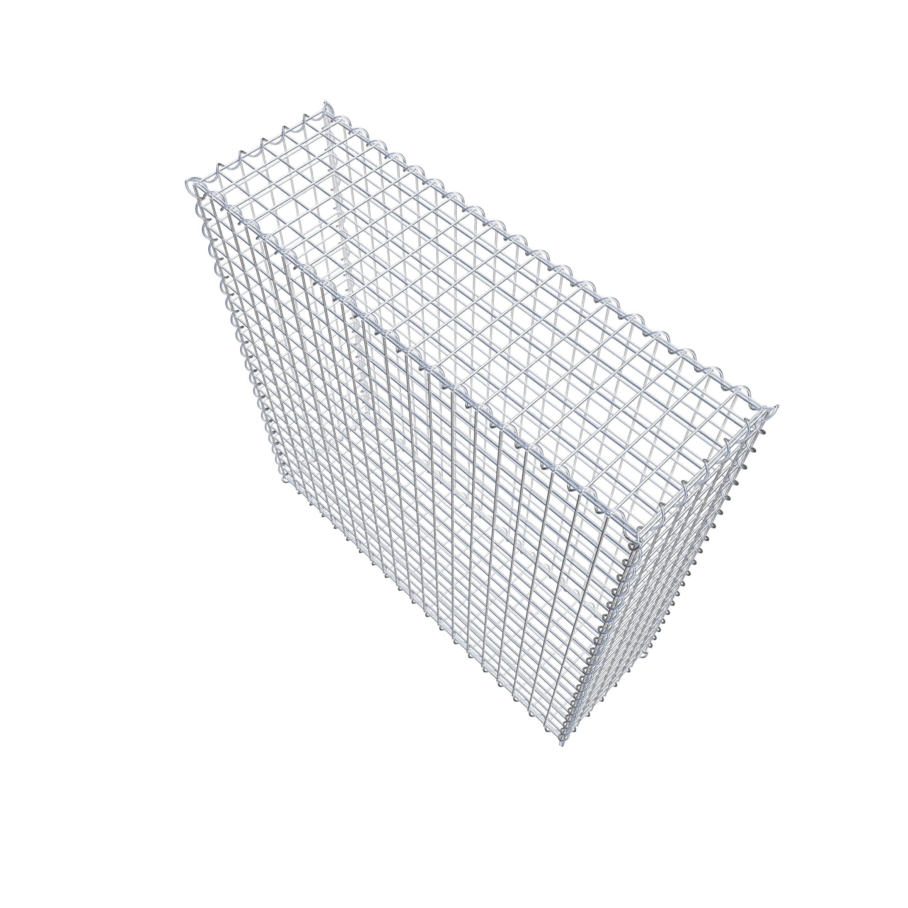 Gabion 100 cm x 100 cm x 30 cm (L x H x D), mesh size 5 cm x 5 cm, spiral