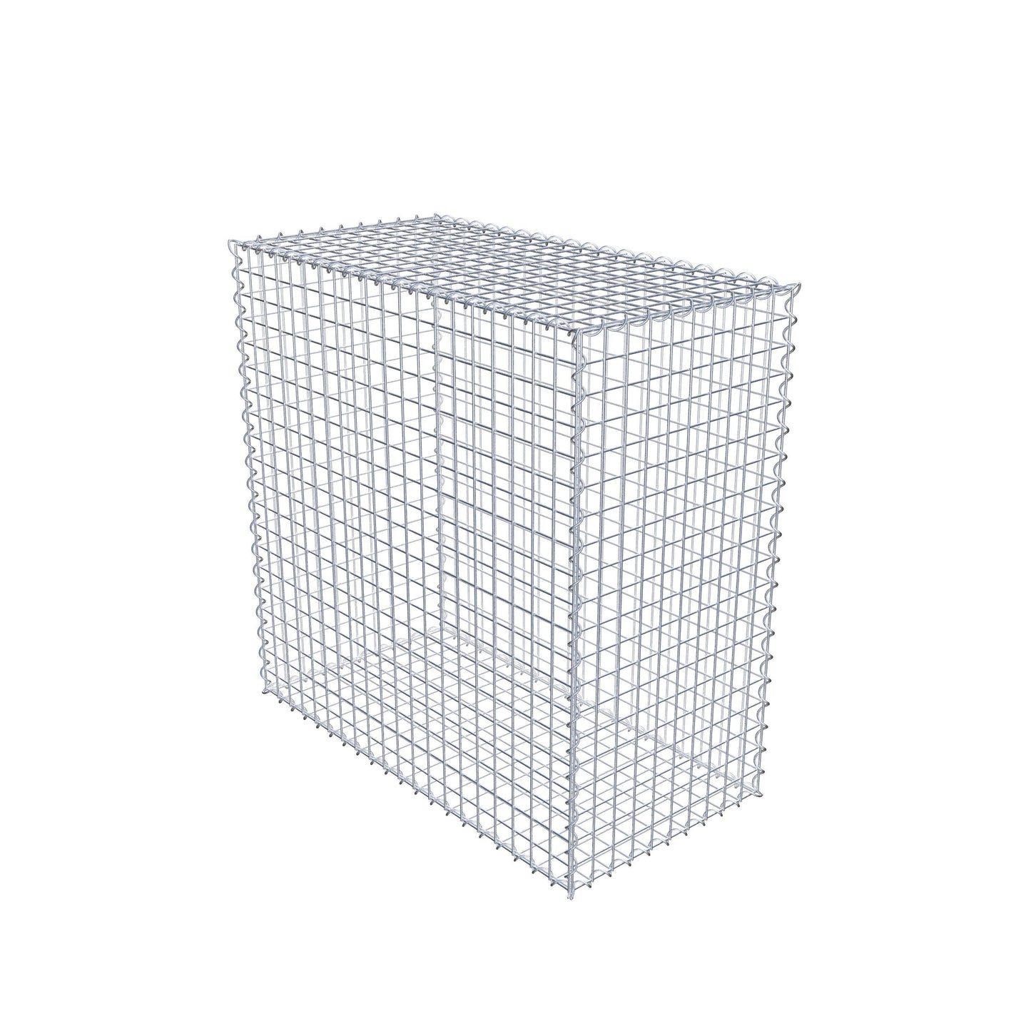 Gabion 100 cm x 100 cm x 50 cm (L x H x P), mailles 5 cm x 5 cm, spirale