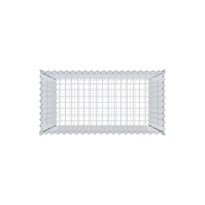 Gabion 100 cm x 100 cm x 50 cm (L x H x P), mailles 5 cm x 5 cm, spirale
