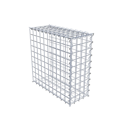 Gabion rapporté type 2 50 cm x 50 cm x 20 cm (L x H x P), mailles 5 cm x 5 cm, spirale