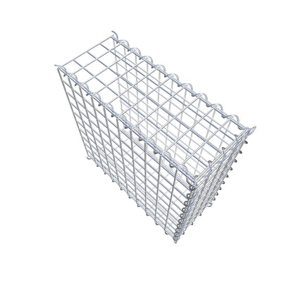Gabion rapporté type 2 50 cm x 50 cm x 20 cm (L x H x P), mailles 5 cm x 5 cm, spirale
