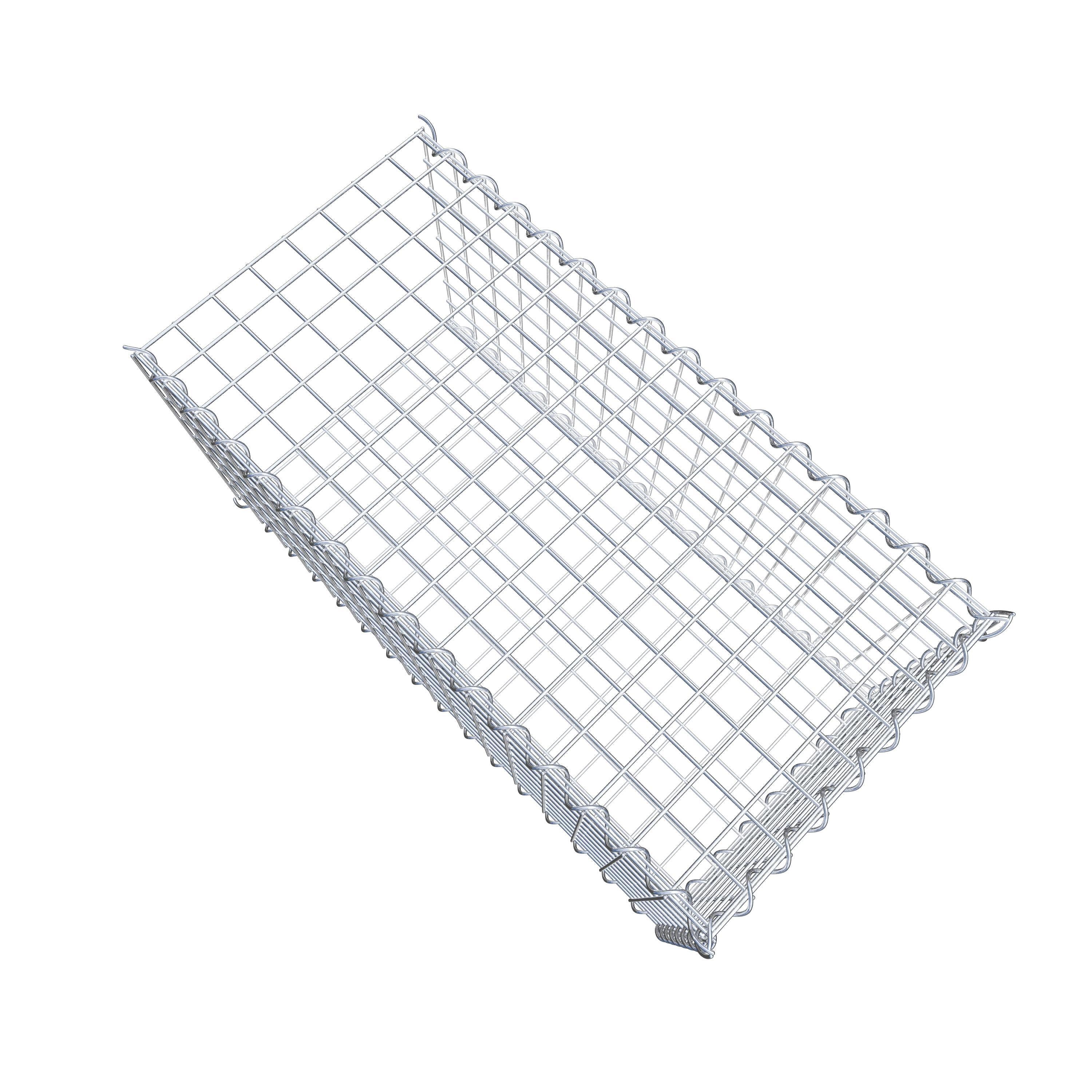 Add-on schanskorf type 2 80 cm x 40 cm x 40 cm (L x H x D), maaswijdte 5 cm x 5 cm, spiraalvormig