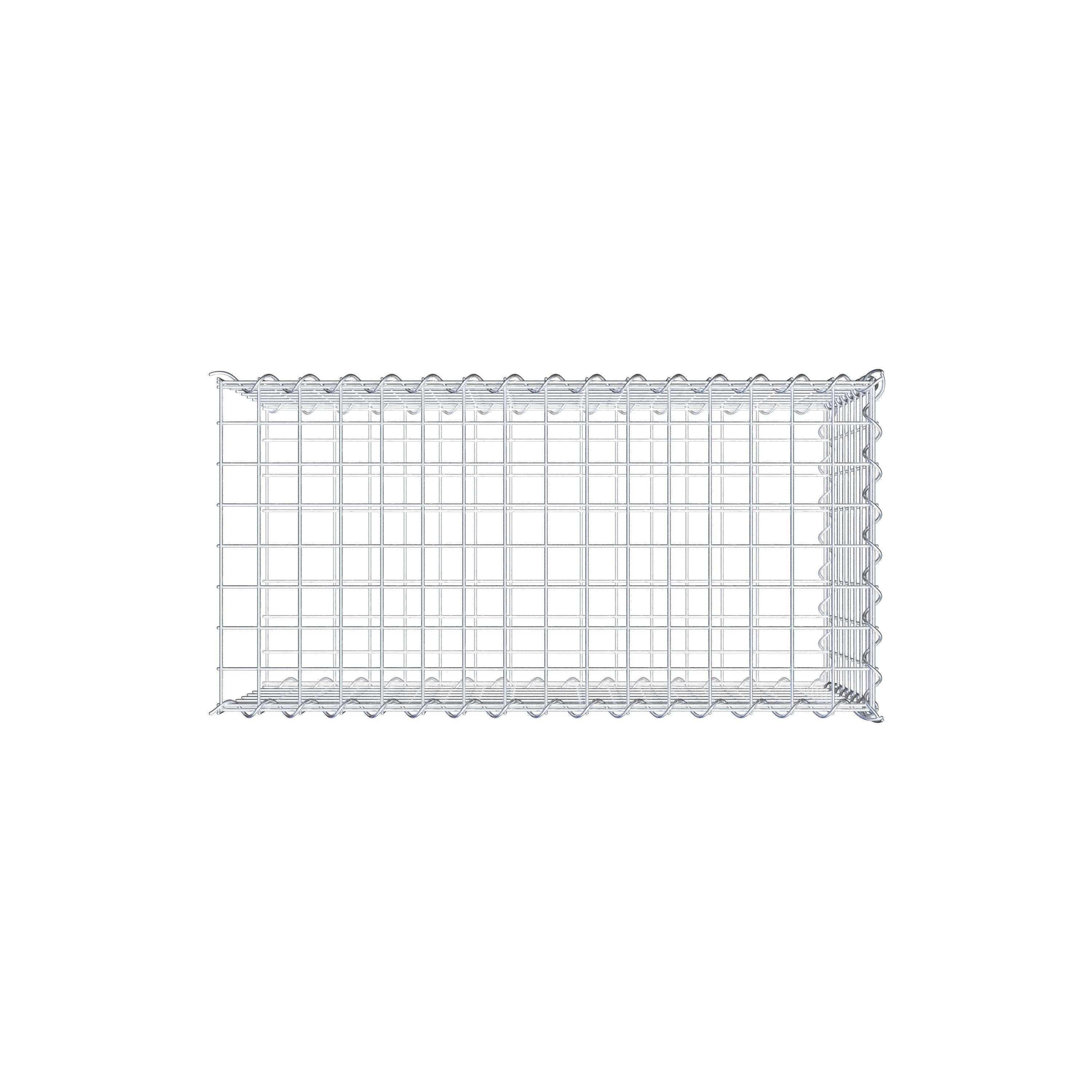 Add-on schanskorf type 2 80 cm x 40 cm x 40 cm (L x H x D), maaswijdte 5 cm x 5 cm, spiraalvormig