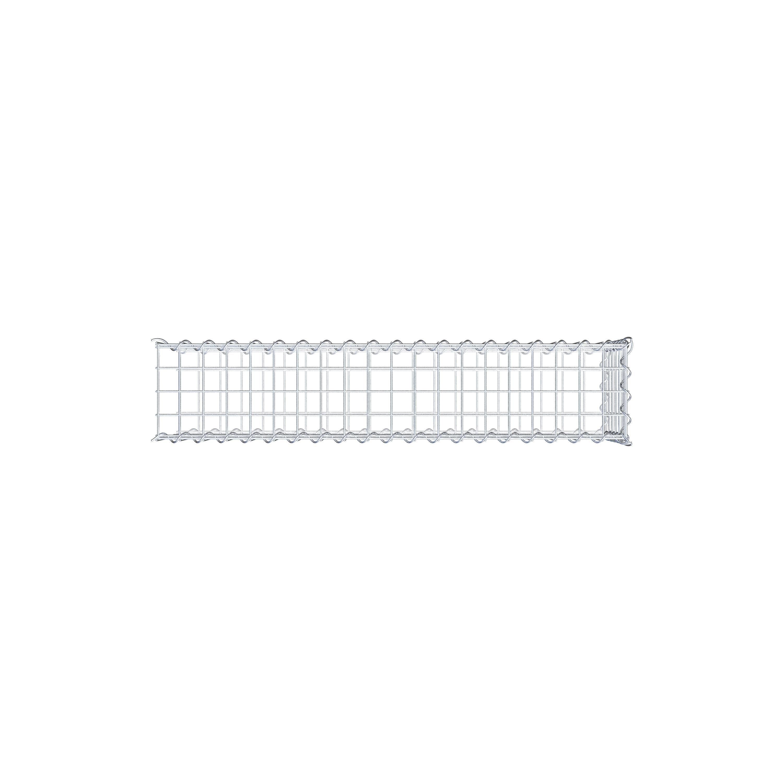 Gabião tipo 2 100 cm x 30 cm x 20 cm (C x A x P), malhagem 5 cm x 5 cm, espiral