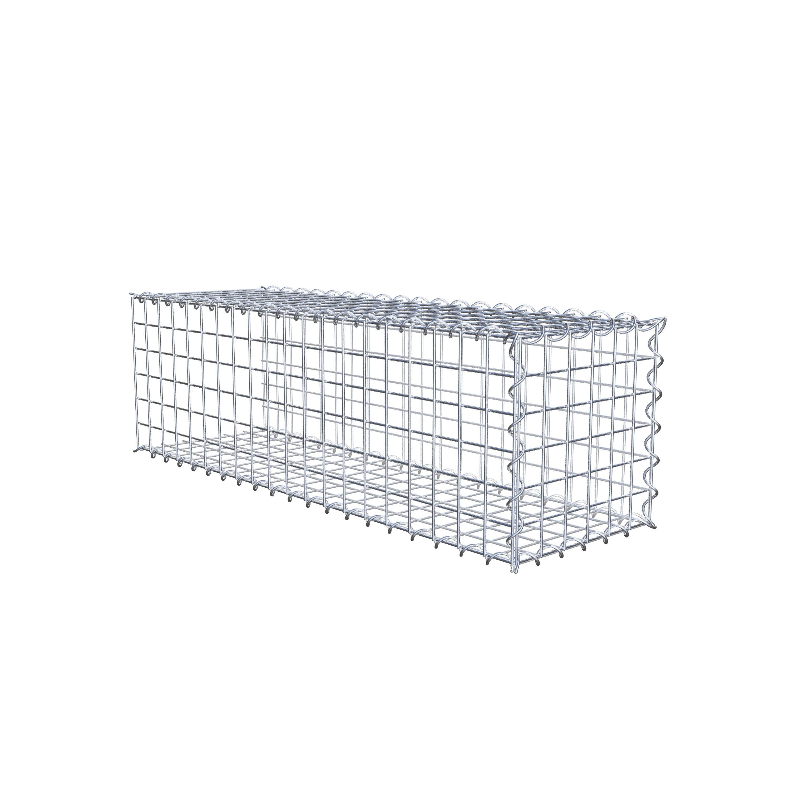 Grown-on gabion type 2 100 cm x 30 cm x 30 cm (L x H x D), mesh size 5 cm x 5 cm, spiral