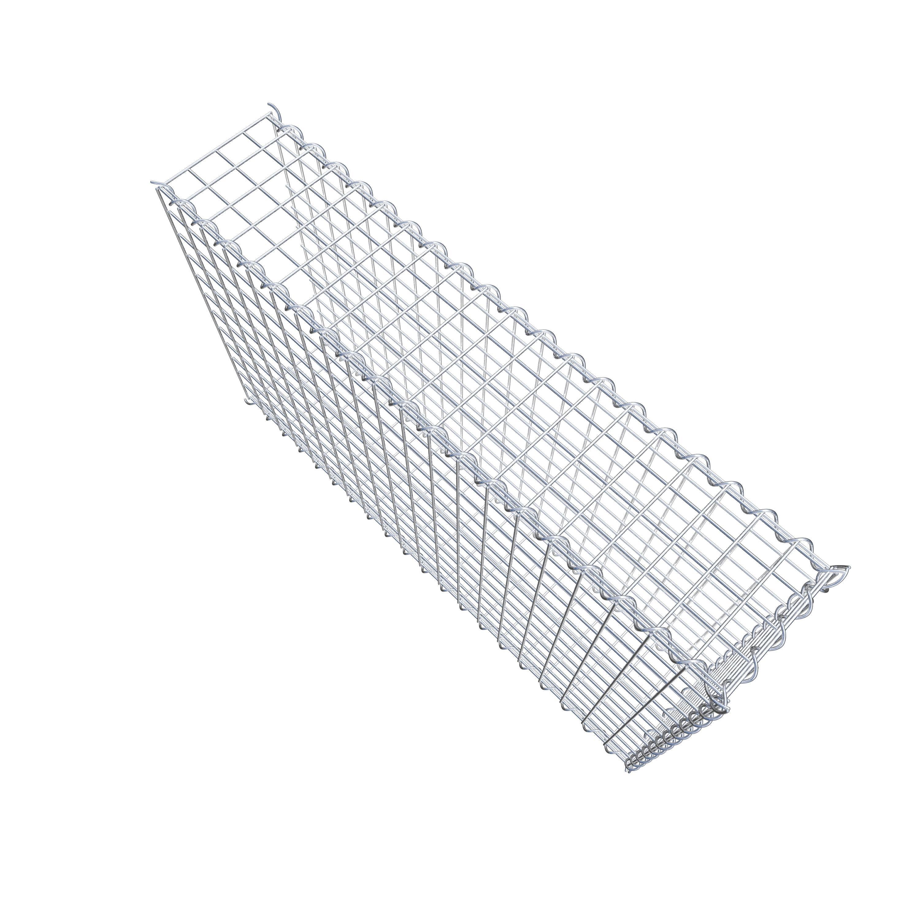 Udvokset gabion type 2 100 cm x 60 cm x 20 cm (L x H x D), maskestørrelse 5 cm x 5 cm, spiral