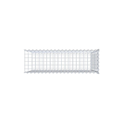 Påväxt gabion typ 2 100 cm x 80 cm x 30 cm (L x H x D), maskstorlek 5 cm x 5 cm, spiral