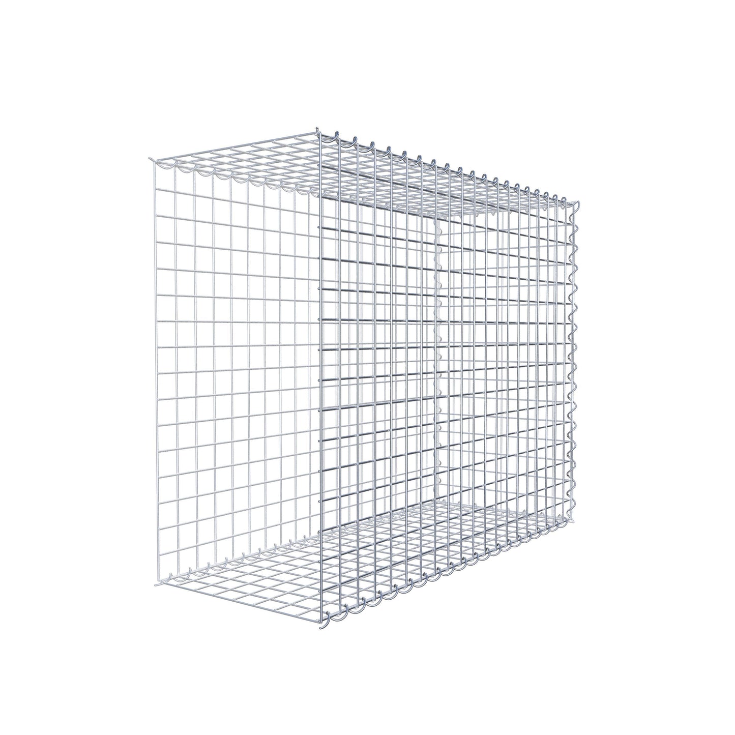 Gavión complementario tipo 2 100 cm x 80 cm x 40 cm (L x A x P), malla 5 cm x 5 cm, espiral