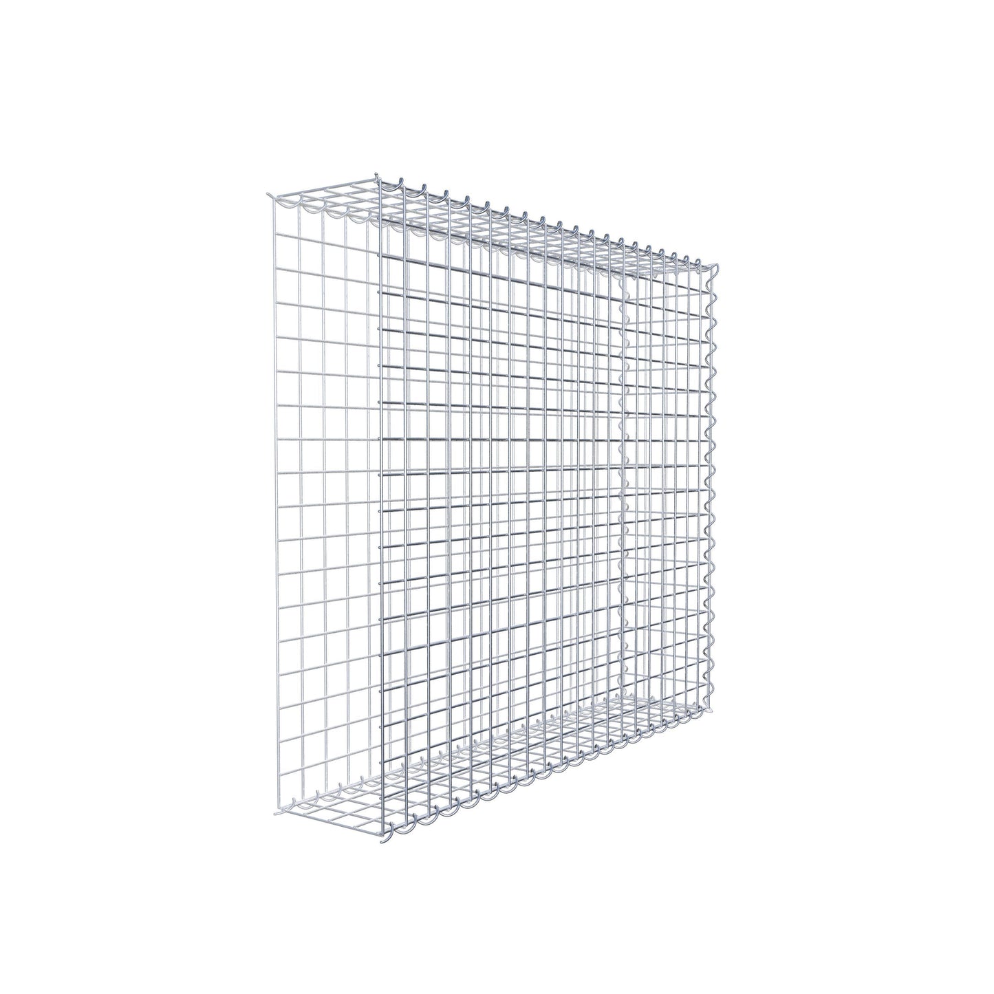 Add-on schanskorf type 2 100 cm x 90 cm x 20 cm (L x H x D), maaswijdte 5 cm x 5 cm, spiraalvormig