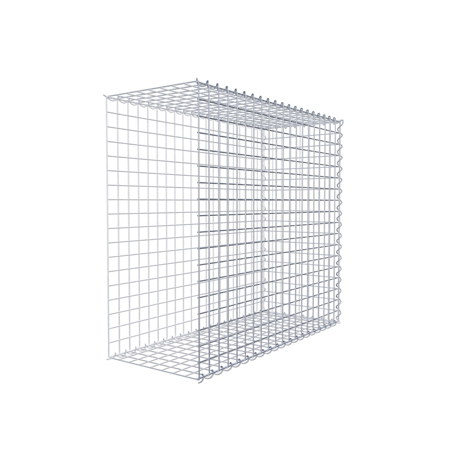 Add-on schanskorf type 2 100 cm x 90 cm x 40 cm (L x H x D), maaswijdte 5 cm x 5 cm, spiraalvormig