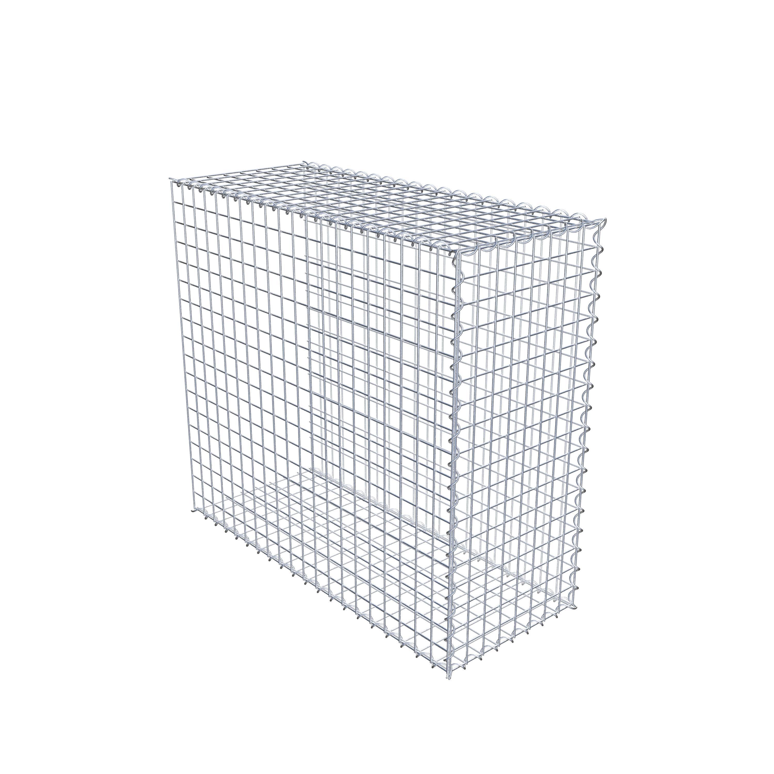 Extra gabion typ 2 100 cm x 90 cm x 40 cm (L x H x D), maskstorlek 5 cm x 5 cm, spiral