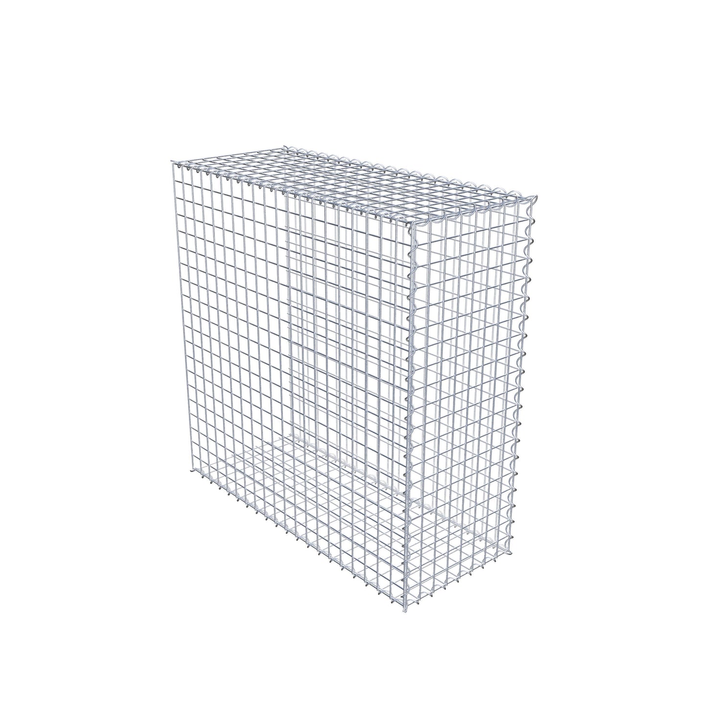 Extra gabion typ 2 100 cm x 100 cm x 40 cm (L x H x D), maskstorlek 5 cm x 5 cm, spiral