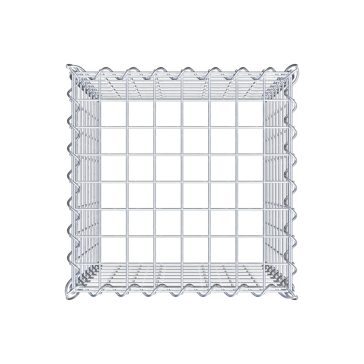 Add-on schanskorf type 3 40 cm x 40 cm x 40 cm (L x H x D), maaswijdte 5 cm x 5 cm, spiraalvormig
