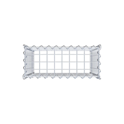 Extra gabion typ 3 50 cm x 50 cm x 20 cm (L x H x D), maskstorlek 5 cm x 5 cm, spiral