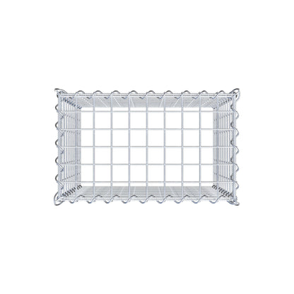 Gabbione aggiuntivo tipo 3 50 cm x 50 cm x 30 cm (L x H x P), dimensione maglia 5 cm x 5 cm, a spirale