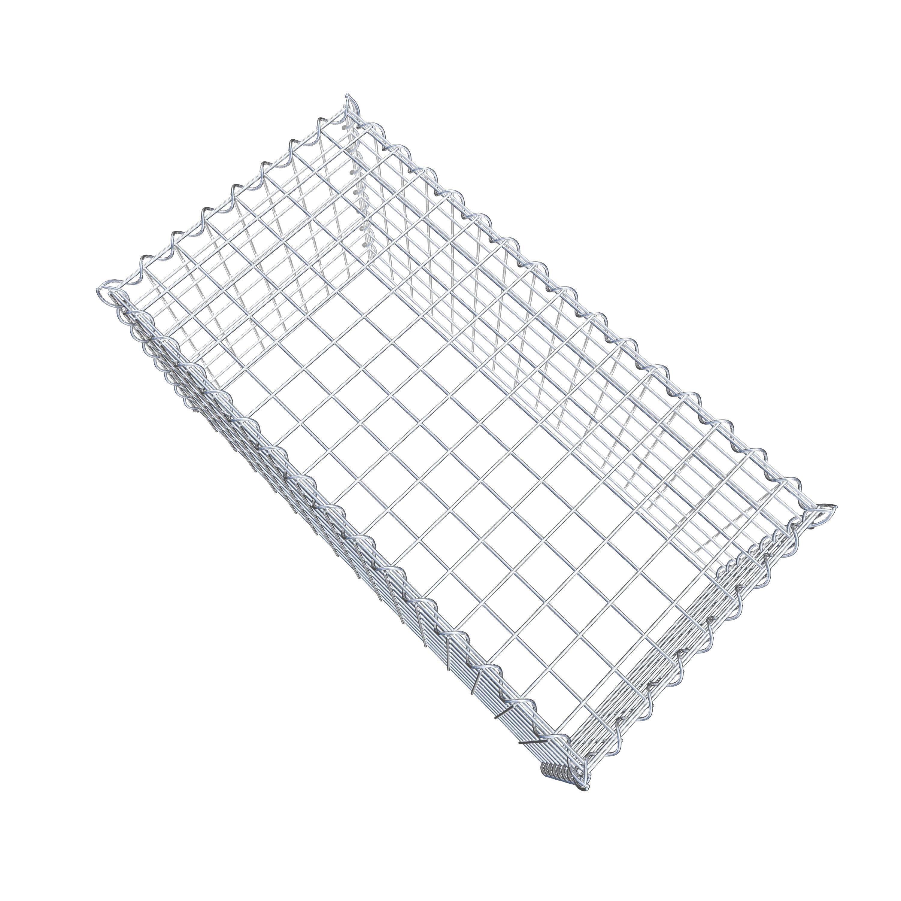 Grown-on gabion type 3 80 cm x 40 cm x 40 cm (L x H x D), mesh size 5 cm x 5 cm, spiral