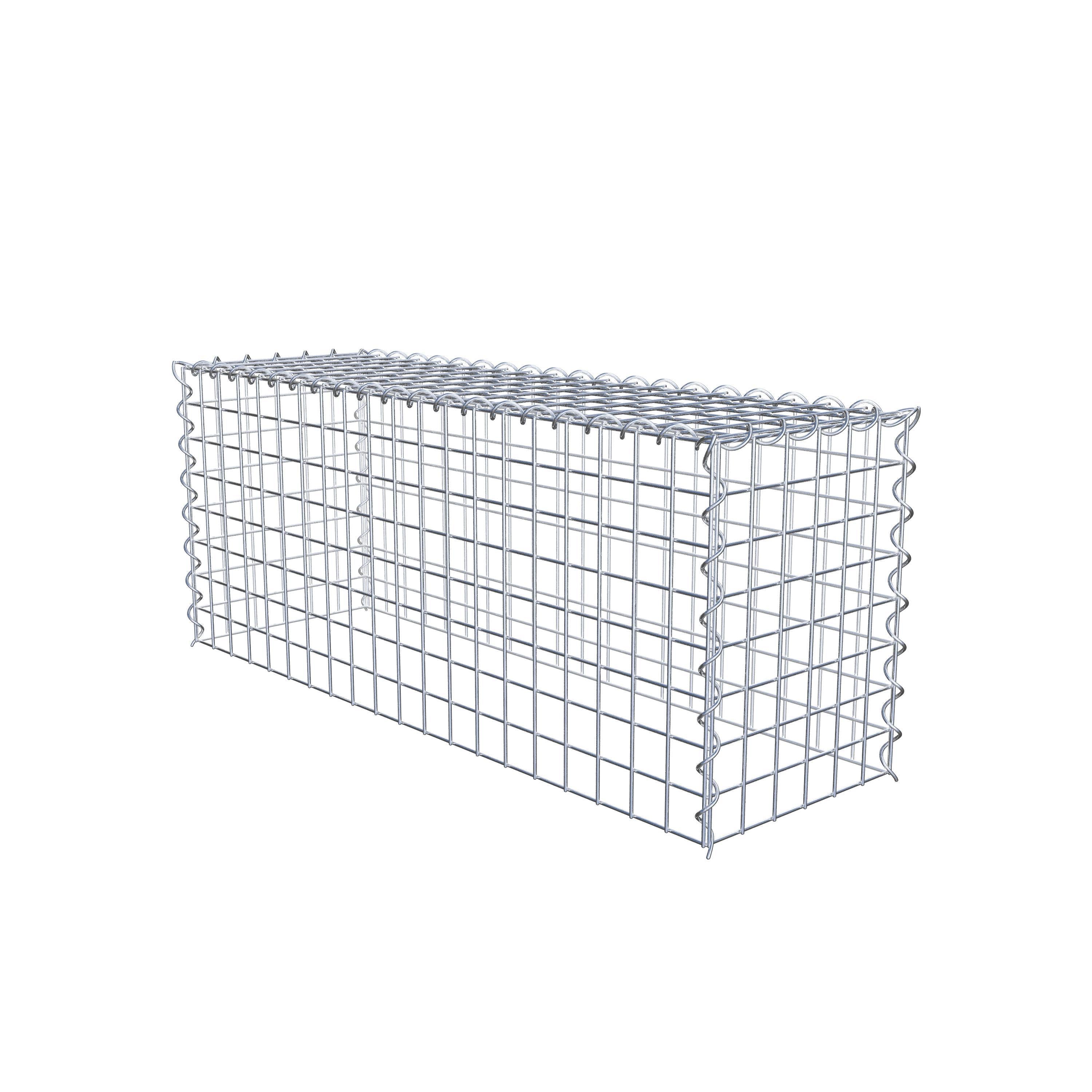 Grown-on gabion type 3 100 cm x 40 cm x 30 cm (L x H x D), mesh size 5 cm x 5 cm, spiral