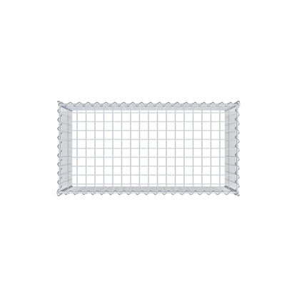 Grown-on gabion type 3 100 cm x 50 cm x 50 cm (L x H x D), mesh size 5 cm x 5 cm, spiral