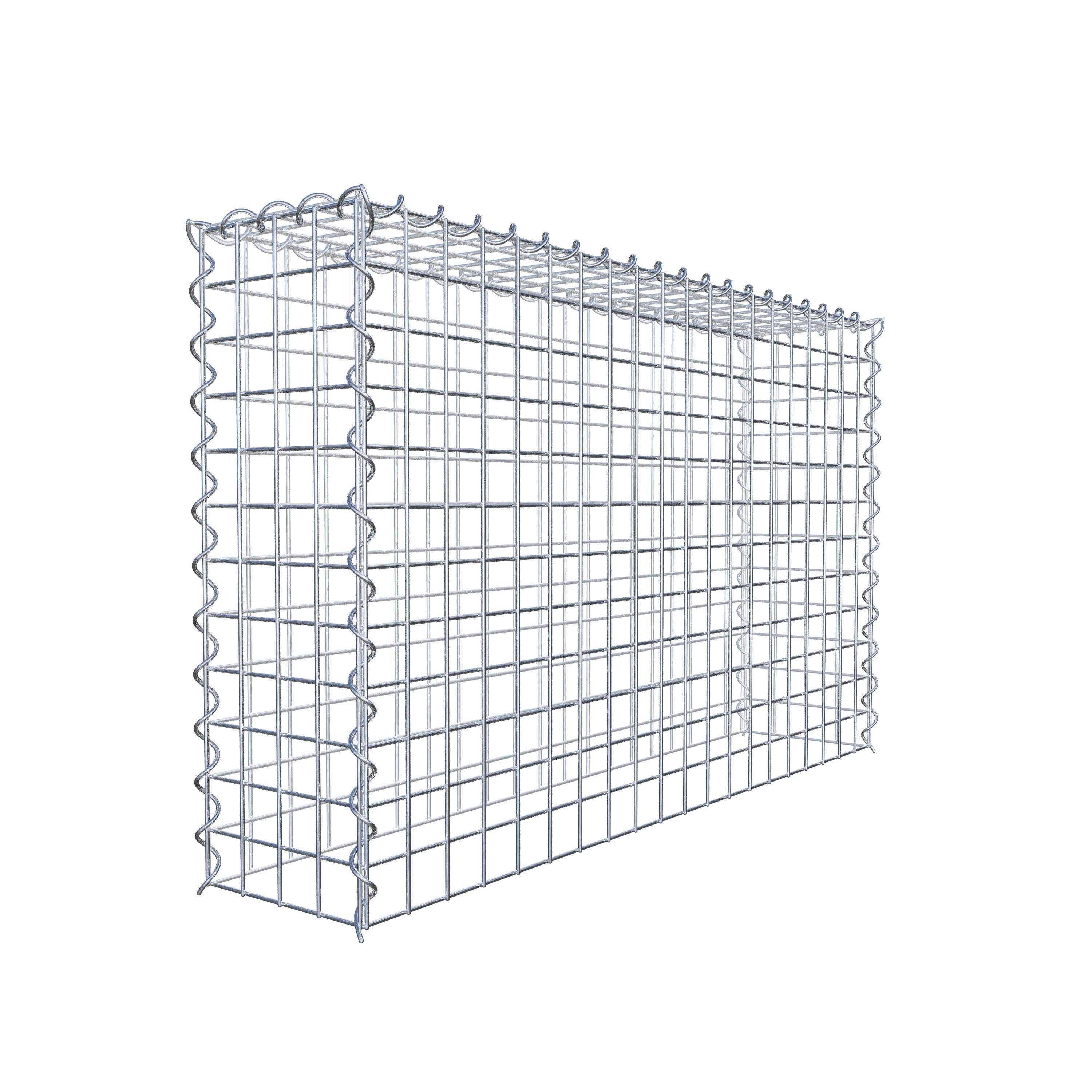 Gabião Tipo 3 100 cm x 60 cm x 20 cm (C x A x P), malhagem 5 cm x 5 cm, espiral