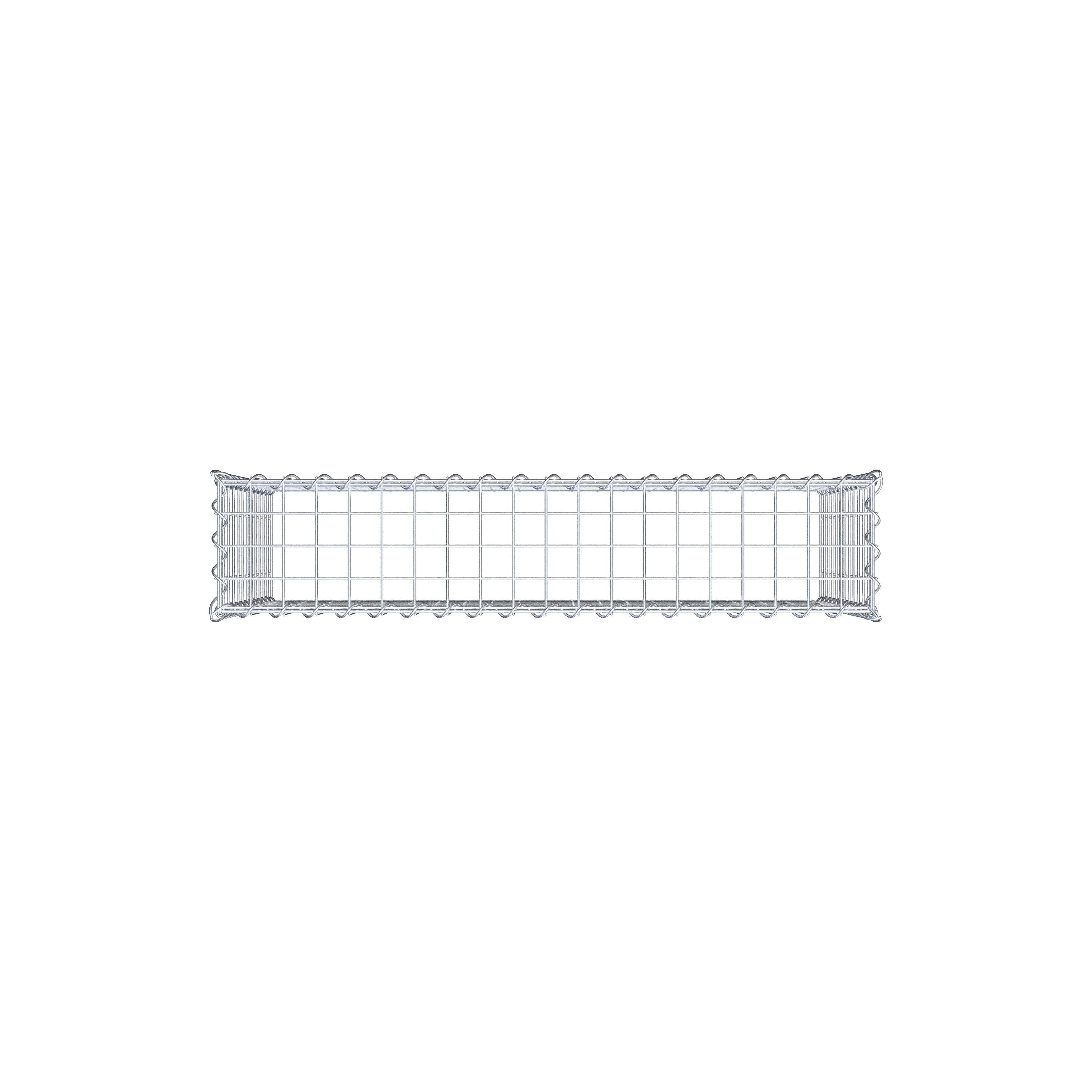 Gabião Tipo 3 100 cm x 60 cm x 20 cm (C x A x P), malhagem 5 cm x 5 cm, espiral