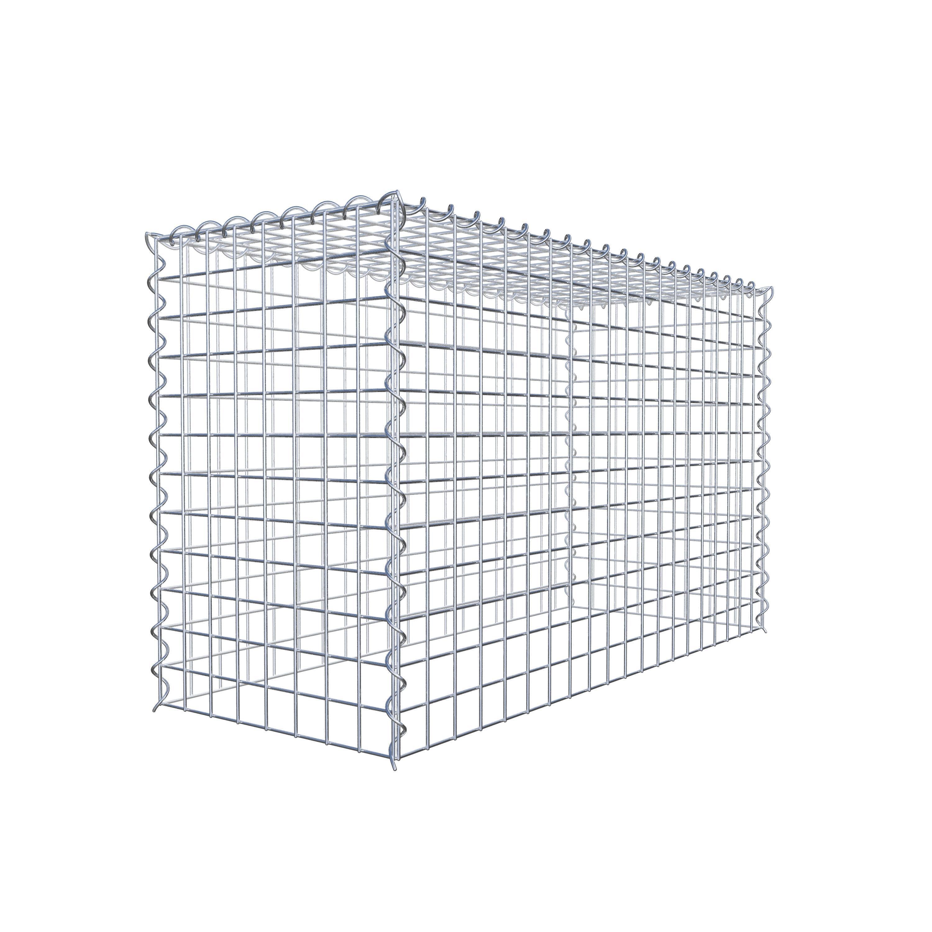 Gabião Tipo 3 100 cm x 60 cm x 40 cm (C x A x P), malhagem 5 cm x 5 cm, espiral