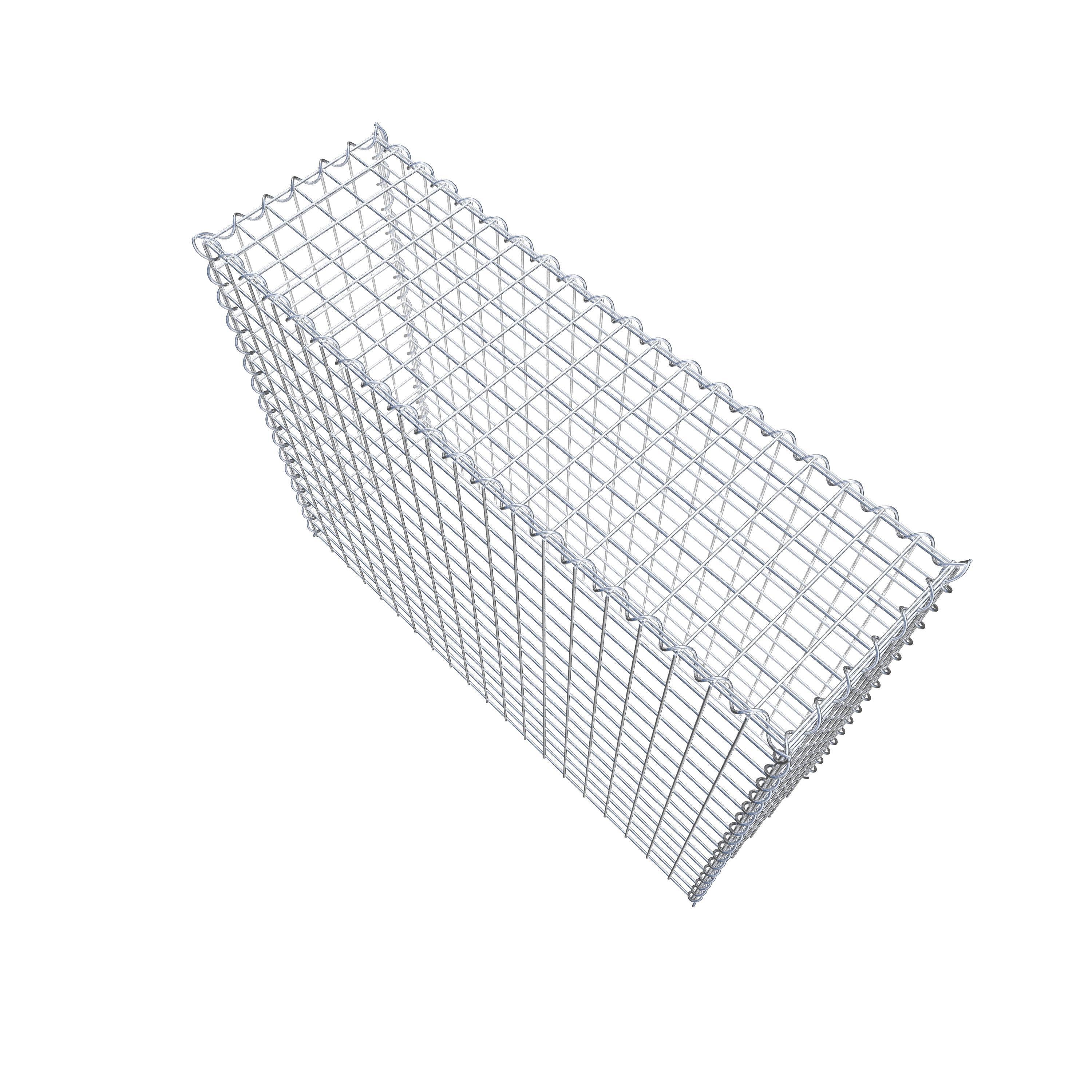 Påväxt gabion typ 3 100 cm x 80 cm x 30 cm (L x H x D), maskstorlek 5 cm x 5 cm, spiral