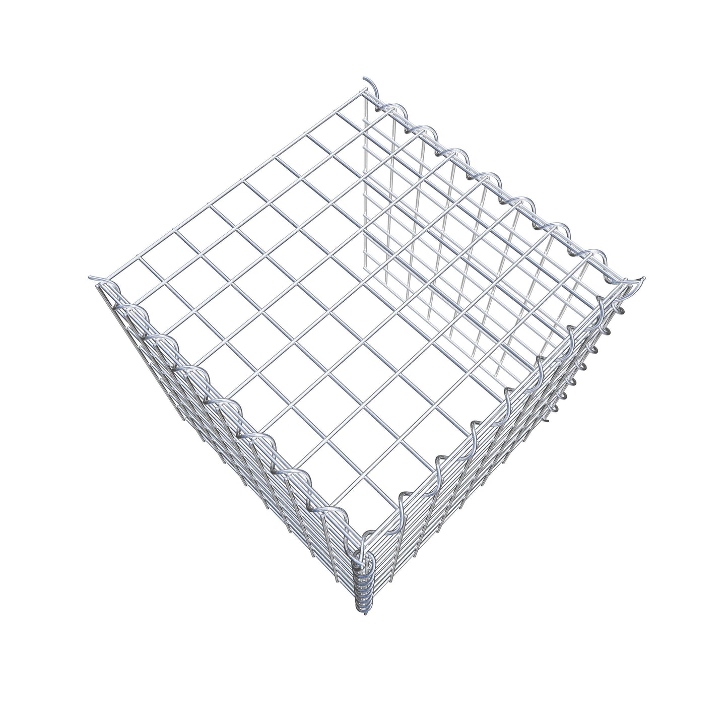 Anbaugabione Typ 4 40 cm x 40 cm x 40 cm (L x H x T), Maschenweite 5 cm x 5 cm, Spirale